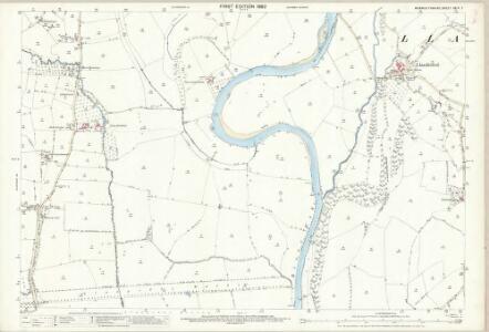 Monmouthshire XXIV.7 (includes: Llanbadog Fawr; Llangybi Fawr; Llantrisaint Fawr) - 25 Inch Map