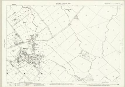 Lincolnshire XXI.7 (includes: Brocklesby; Keelby; Riby; Stallingborough) - 25 Inch Map