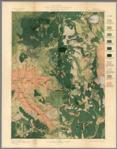 Plate LXXI.  Ashland Quadrangle.  Oregon. Land Classification and Density of Standing Timber.