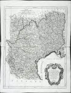 Carte des gouvernements de Languedoc, de Foix, et de Roussillon