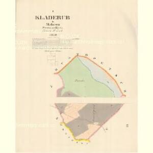 Kladerub - m1183-1-001 - Kaiserpflichtexemplar der Landkarten des stabilen Katasters