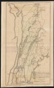 A plan of the country from Frogspoint to Croton River shewing the positions of the American and British armies from the 12th of October 1776 until the engagement on the White Plains on the 28th