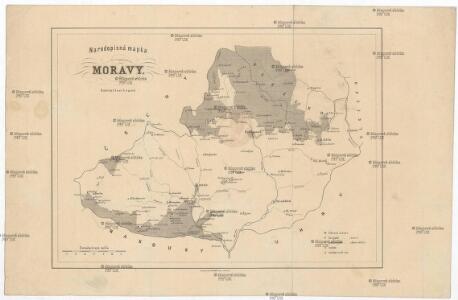 Narodopisná mapka Moravy