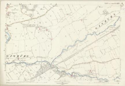 Lancashire XLVII.4 (includes: Chatburn; Downham; Gisburn; Grindleton; Rimington; Sawley) - 25 Inch Map