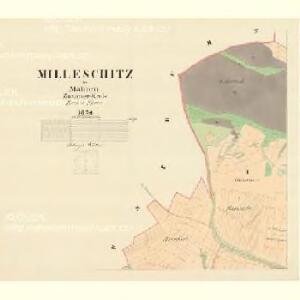 Milleschitz - m1796-1-001 - Kaiserpflichtexemplar der Landkarten des stabilen Katasters