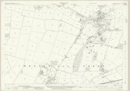 Derbyshire LV.15 (includes: Aston upon Trent; Weston upon Trent) - 25 Inch Map