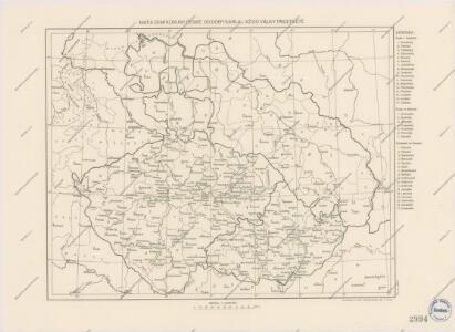 Mapa zemí Koruny České od doby Karla IV. až do války třicetileté
