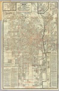 Security Map And Street Railway Guide of the City of Los Angeles.