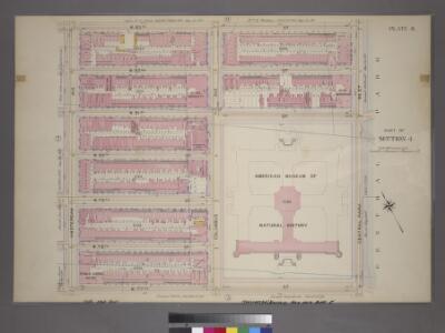 Plate 8, Part of Section 4: [Bounded by W. 83rd Street, Central Park West, W. 77th Street and Amsterdam Avenue.]