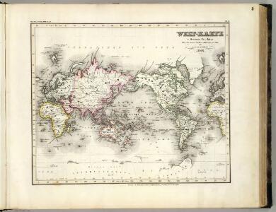 Welt-Karte, Mercators Proj.