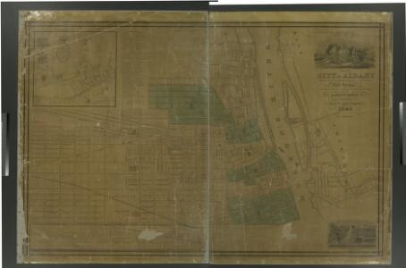 Map of the city of Albany / drawn by John Bradt Esqr., city supervisor, from the late surveys of Geo. W. Carpenter Esqr., by order of the State Commissioners for the assessment of the Albany Basin ; engraved ... by Geo. W. Merchant.